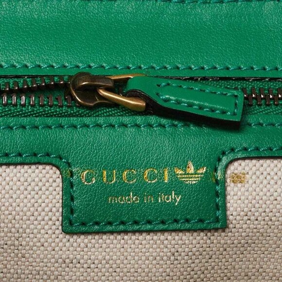 Gucci x Adidas Green Quilted Leather Marmont Small Shoulder Bag - Picture 7 of 9